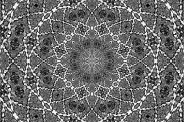 Soyut arkaplan. Monokrom dokusu. Dekoratif siyah beyaz desen. 