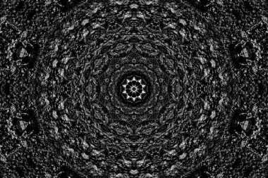 Soyut arkaplan. Monokrom dokusu. Dekoratif siyah beyaz desen. 
