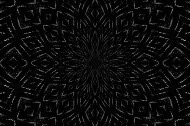 Soyut arkaplan. Monokrom dokusu. Dekoratif siyah beyaz desen. 