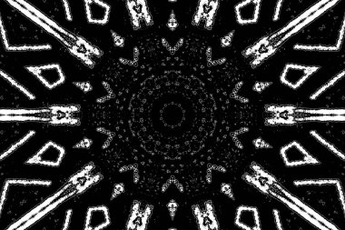 Soyut arkaplan. Monokrom dokusu. Dekoratif siyah beyaz desen. 