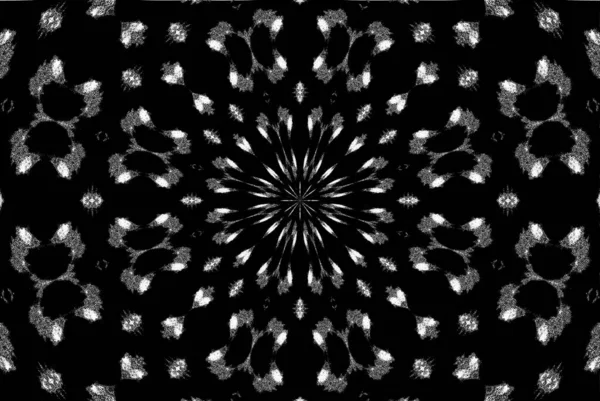 抽象的な背景 モノクロームの質感 装飾的な黒と白のパターン — ストック写真