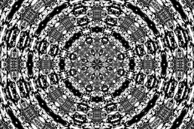 Soyut arkaplan. Monokrom dokusu. Dekoratif siyah beyaz desen. 