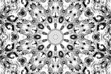 Soyut arkaplan. Monokrom dokusu. Dekoratif siyah beyaz desen. 
