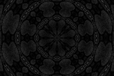Soyut arkaplan. Monokrom dokusu. Dekoratif siyah beyaz desen. 