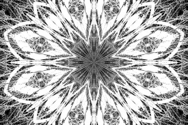 Soyut arkaplan. Monokrom dokusu. Dekoratif siyah beyaz desen. 