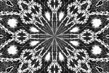 Soyut arkaplan. Monokrom dokusu. Dekoratif siyah beyaz desen. 