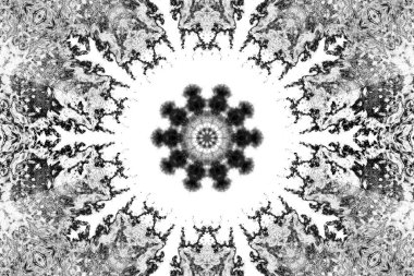 Soyut arkaplan. Monokrom dokusu. Dekoratif siyah beyaz desen. 