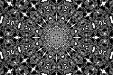 Soyut arkaplan. Monokrom dokusu. Dekoratif siyah beyaz desen. 