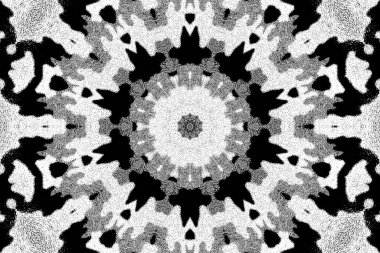 Soyut arkaplan. Monokrom dokusu. Dekoratif siyah beyaz desen. 