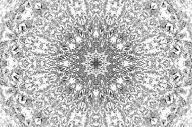 Soyut arkaplan. Monokrom dokusu. Dekoratif siyah beyaz desen. 