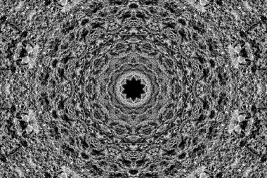 Soyut arkaplan. Monokrom dokusu. Dekoratif siyah beyaz desen. 