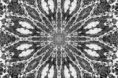 Soyut arkaplan. Monokrom dokusu. Dekoratif siyah beyaz desen. 