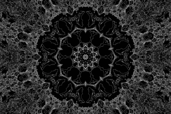 Abstracte Achtergrond Monochrome Textuur Decoratief Zwart Wit Patroon — Stockfoto
