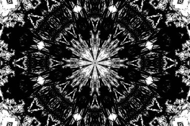 Soyut arkaplan. Monokrom dokusu. Dekoratif siyah beyaz desen. 