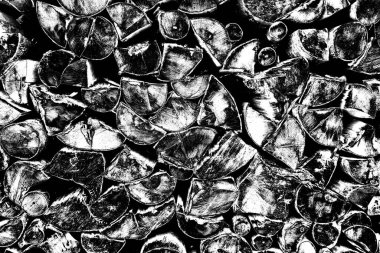 Ağaç kütükleri yığını. Tahta günlük kaydı dokusu arkaplanı