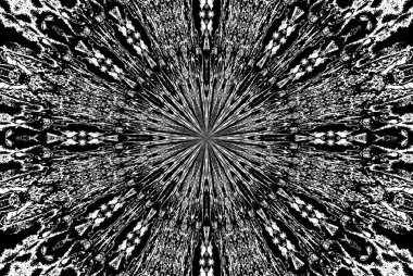 Soyut arkaplan. Monokrom dokusu. Dekoratif siyah beyaz desen. 