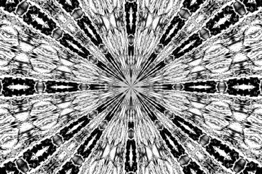 Soyut arkaplan. Monokrom dokusu. Dekoratif siyah beyaz desen. 