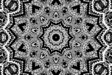 Soyut arkaplan. Monokrom dokusu. Dekoratif siyah beyaz desen. 