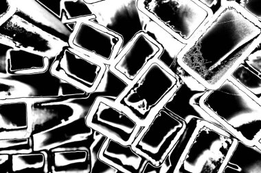 Soyut arkaplan. Monokrom dokusu. Siyah ve beyaz desenli arkaplan. 