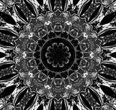 Soyut arkaplan. Monokrom dokusu. Siyah ve beyaz desenli arkaplan. 