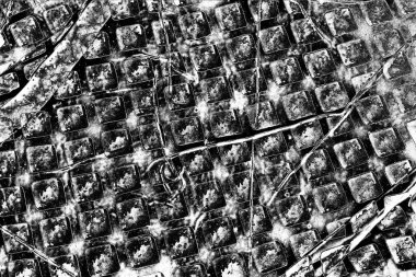 Soyut arkaplan. Monokrom dokusu. Siyah ve beyaz desenli arkaplan. 