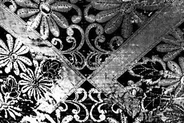 Soyut arkaplan. Monokrom dokusu. Siyah ve beyaz desenli arkaplan. 