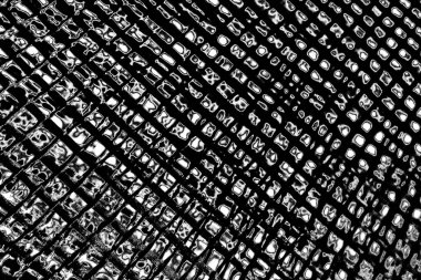 Soyut arkaplan. Monokrom dokusu. Siyah ve beyaz desenli arkaplan. 