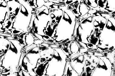 Soyut arkaplan. Monokrom dokusu. Siyah ve beyaz desenli arkaplan. 