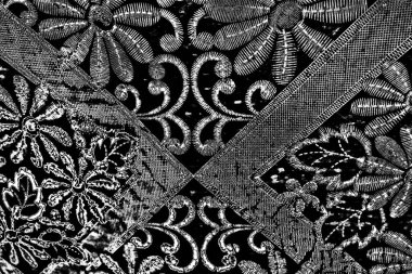 Soyut arkaplan. Monokrom dokusu. Siyah ve beyaz desenli arkaplan. 