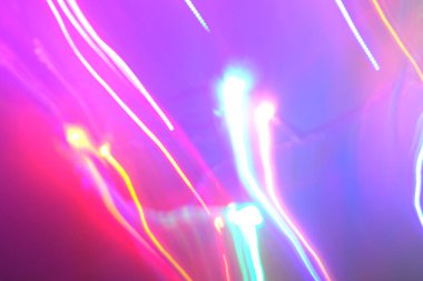 Gece lambaları. Kasıtlı hareket bulanıklığı