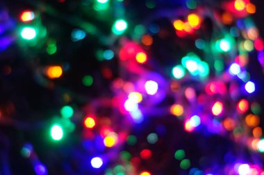 Gece lambaları. Kasıtlı hareket bulanıklığı