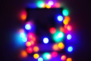 Gece lambaları. Kasıtlı hareket bulanıklığı