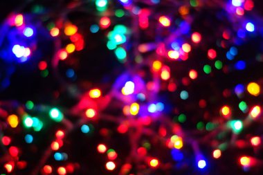 Gece lambaları. Kasıtlı hareket bulanıklığı