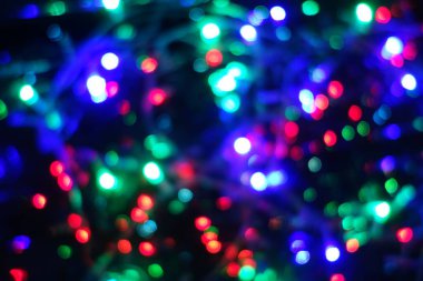 Gece lambaları. Kasıtlı hareket bulanıklığı