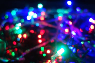 Gece lambaları. Kasıtlı hareket bulanıklığı