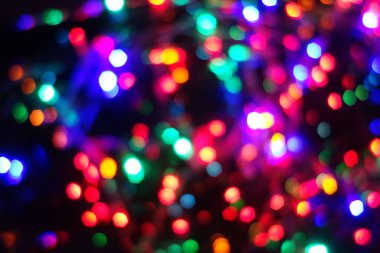 Gece lambaları. Kasıtlı hareket bulanıklığı