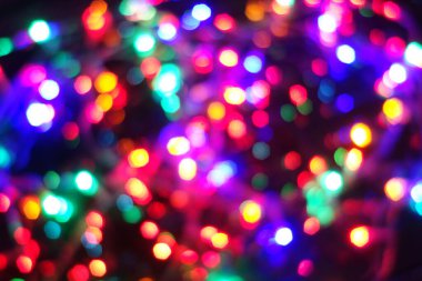 Gece lambaları. Kasıtlı hareket bulanıklığı