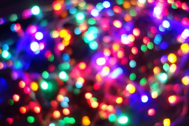 Gece lambaları. Kasıtlı hareket bulanıklığı