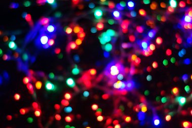 Gece lambaları. Kasıtlı hareket bulanıklığı