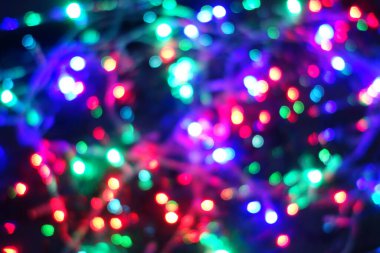 Gece lambaları. Kasıtlı hareket bulanıklığı