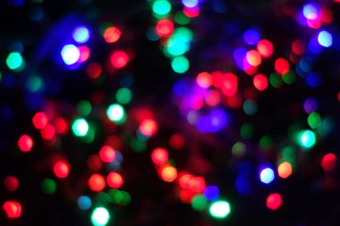 Gece lambaları. Kasıtlı hareket bulanıklığı