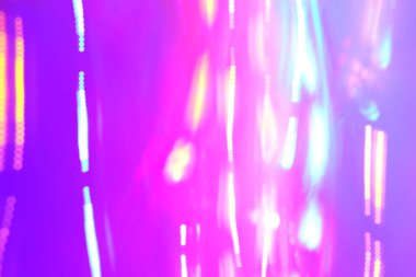 Gece lambaları. Kasıtlı hareket bulanıklığı