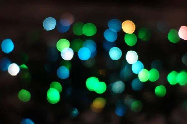 Night Lights Intentional Motion Blur — Stock Photo, Image