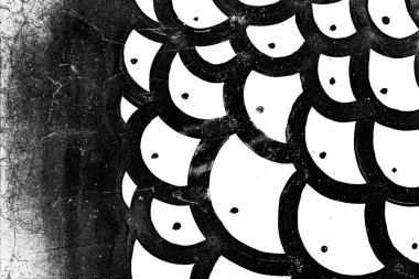 Soyut arkaplan. Monokrom dokusu. Siyah ve beyaz desenli arkaplan. 