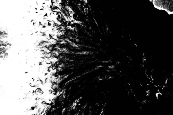 Schapenwol Verwerking Zwart Wit Abstracte Achtergrond — Stockfoto