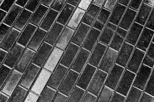 Struttura Del Pavimento Sfondo Bianco Nero — Foto Stock