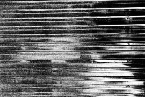 Окрашенный Гофрированный Лист Металла Служит Оградой Просматривает Горизонтальные Вертикальные Полосы — стоковое фото