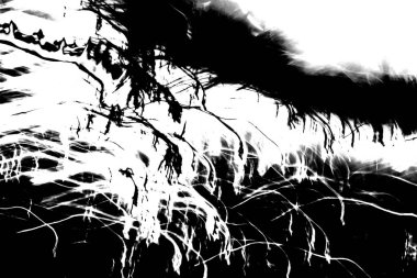 Moriol bulanıklığında kaotik ışıklar odak dışı - soyut fotoğraf arkaplanı.