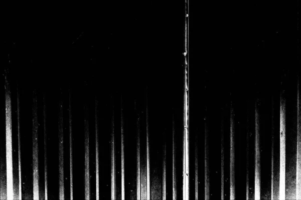 Пофарбований Гофрований Металевий Лист Служить Парканом Вигляд Горизонтальний Вертикальних Смуг — стокове фото