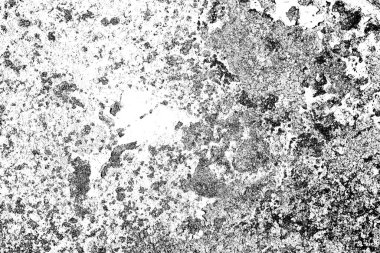 Dökülen boya paslı metal dokusu, siyah ve beyaz soyut arkaplan